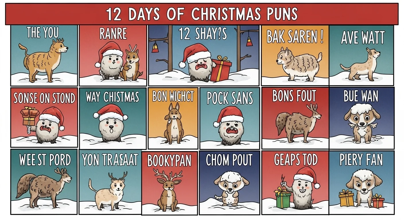 12 days of christmas puns
