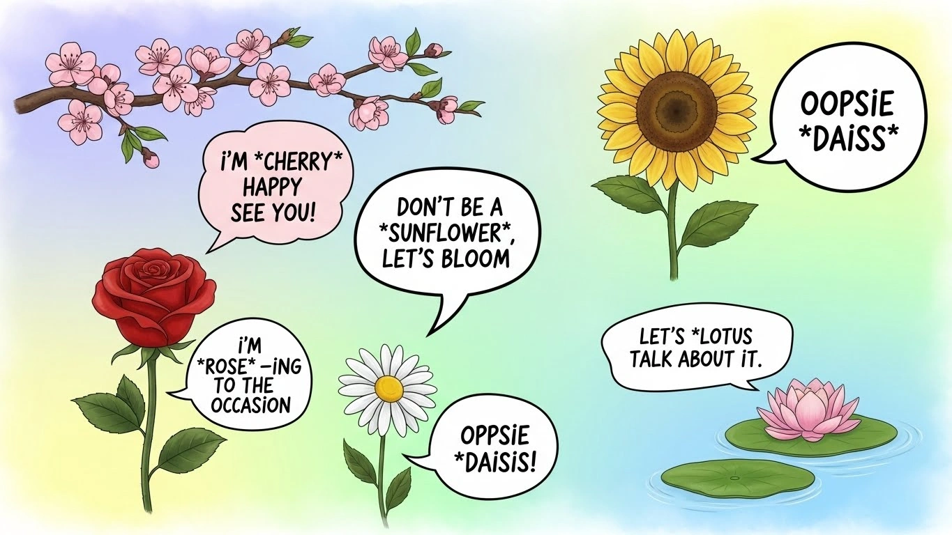 Blossom Puns for Friends