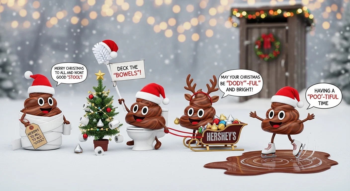 christmas poop puns