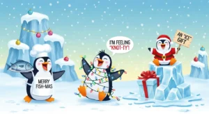penguin christmas puns