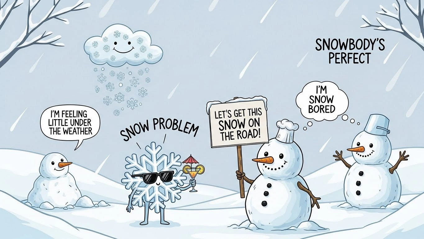 snowstorm puns