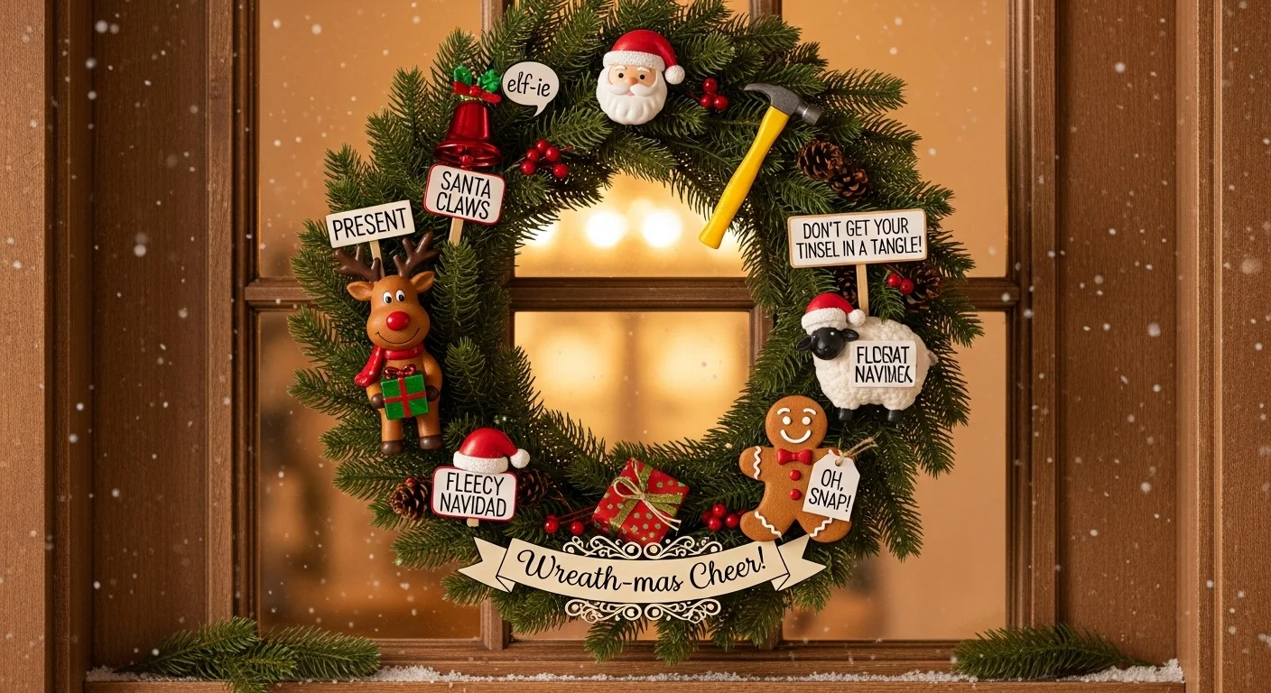 wreath for christmas puns