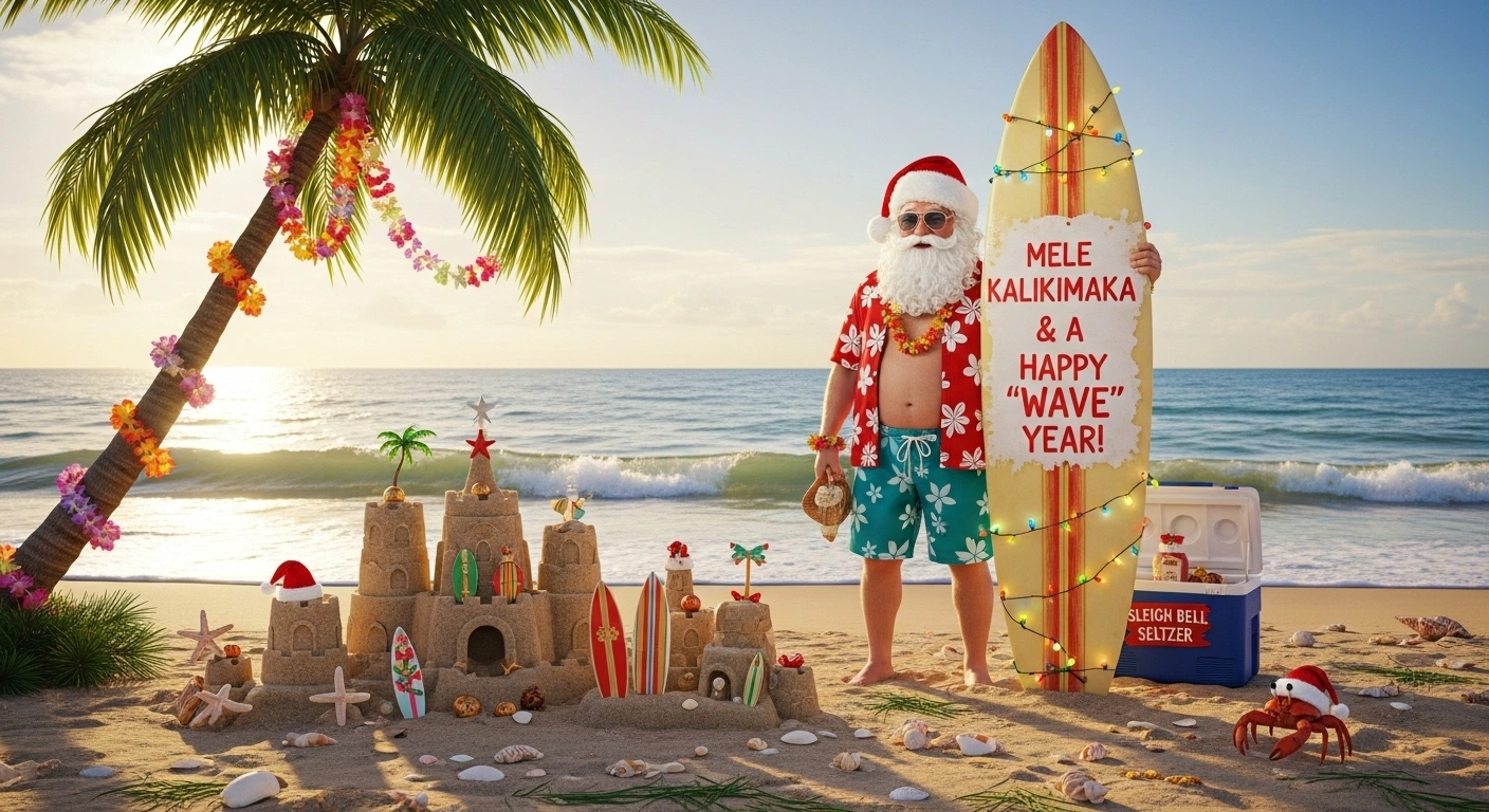 Cute Christmas Beach Puns