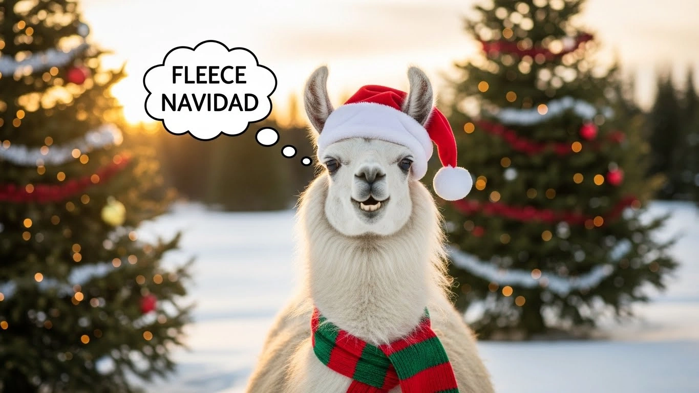 Llama Christmas Puns for Adults