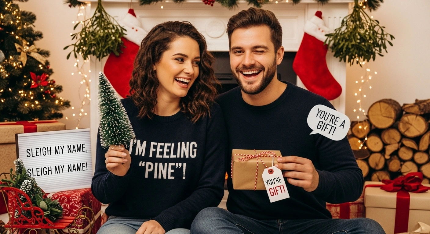 Short Christmas Couple Puns