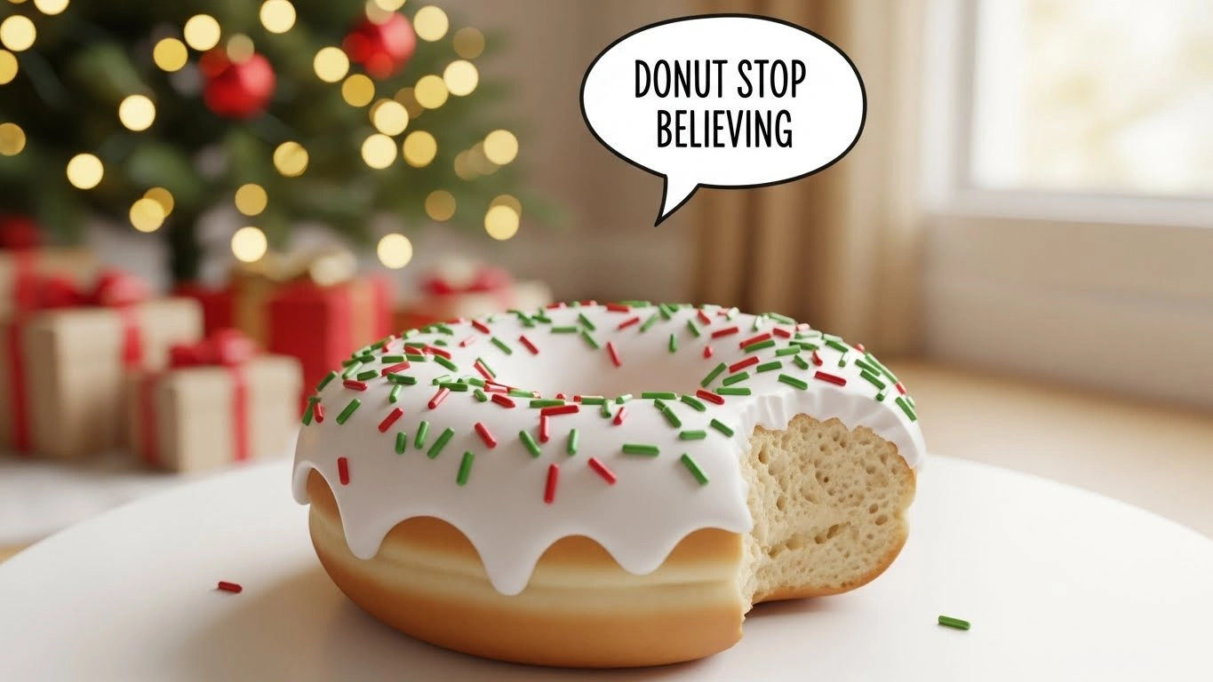 Short Christmas Donut Puns