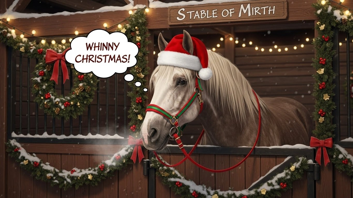 Short Christmas Horse Puns