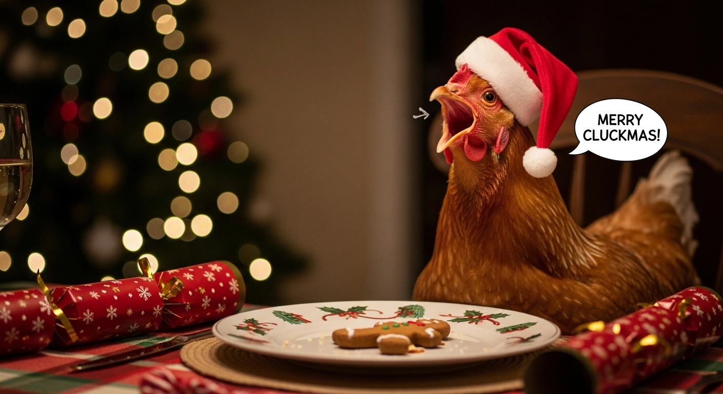 Short Christmas Chicken Puns