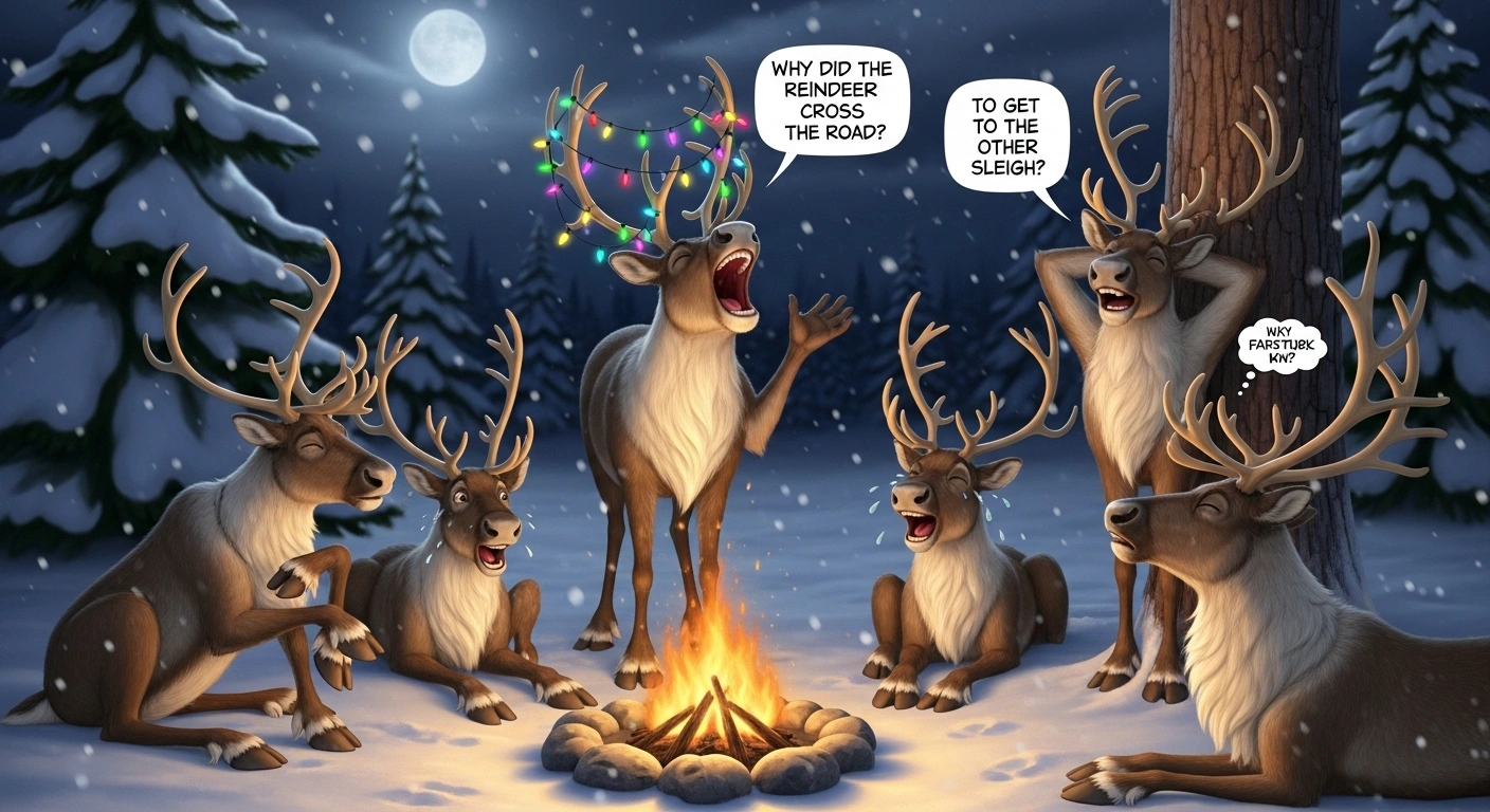 Short Reindeer Jokes for Kids