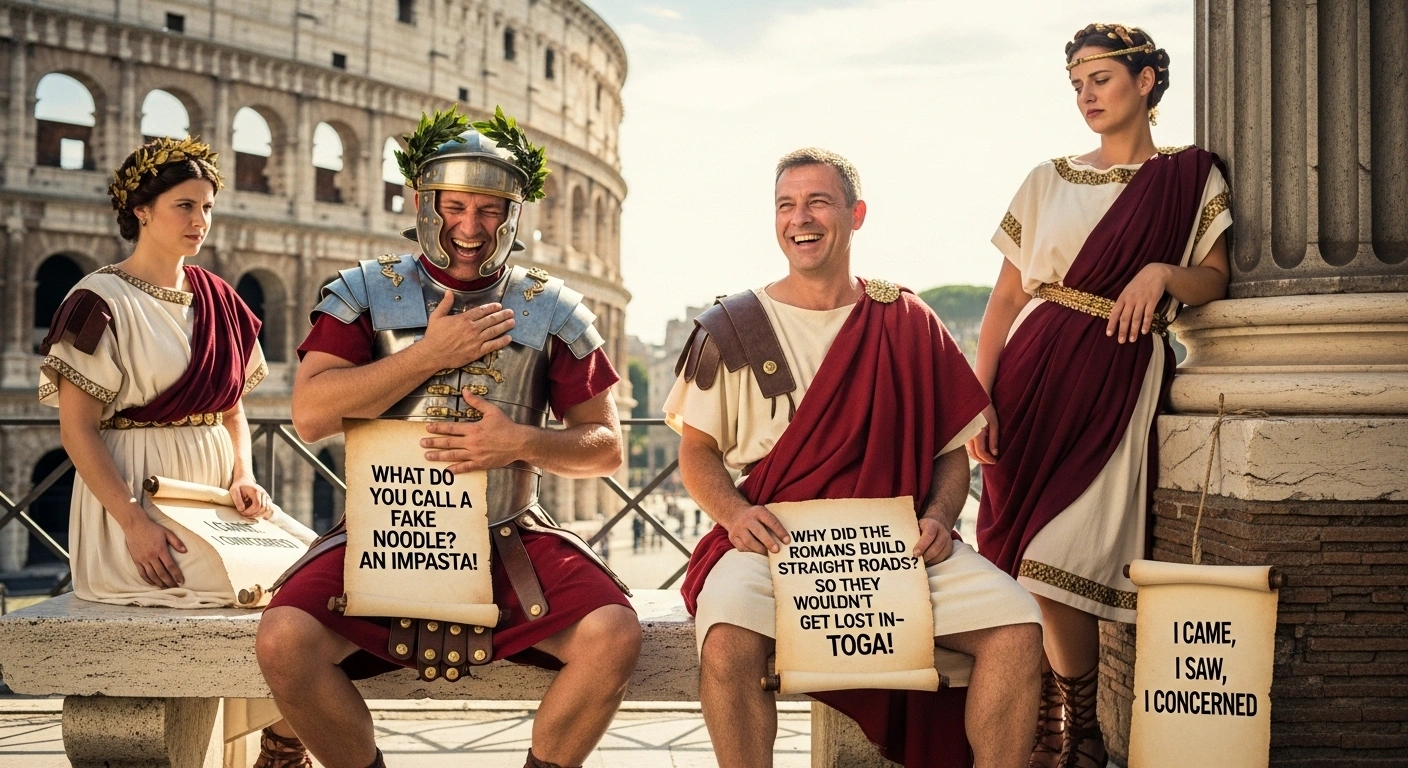 Short Rome Puns