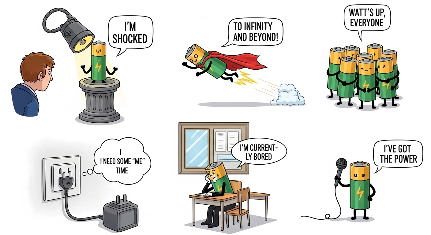 Battery Puns One Liners