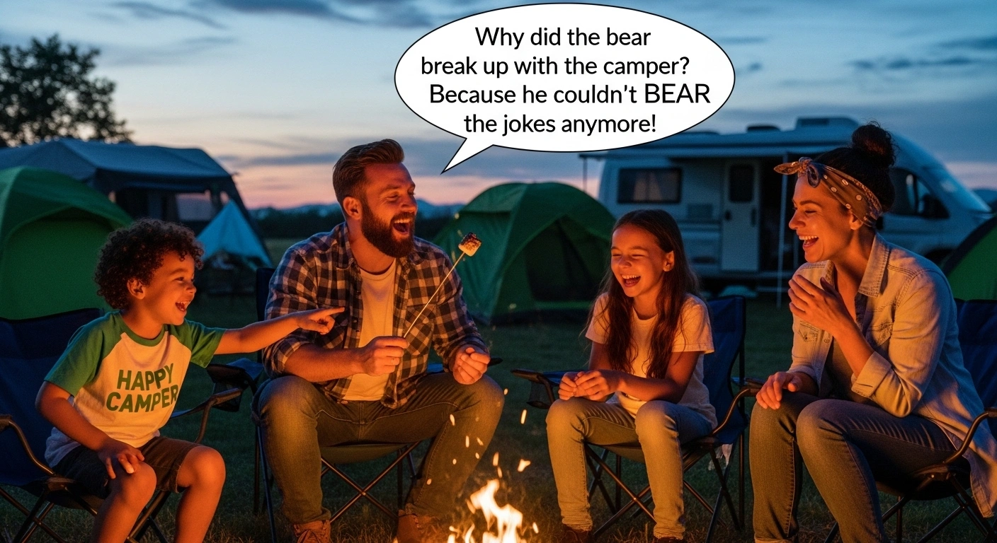 Camper jokes one-liners