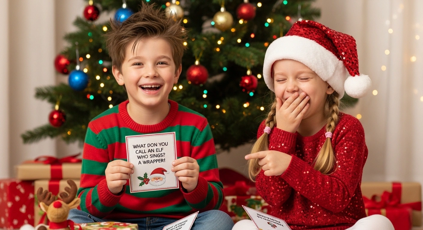 Christmas Kids Puns Captions