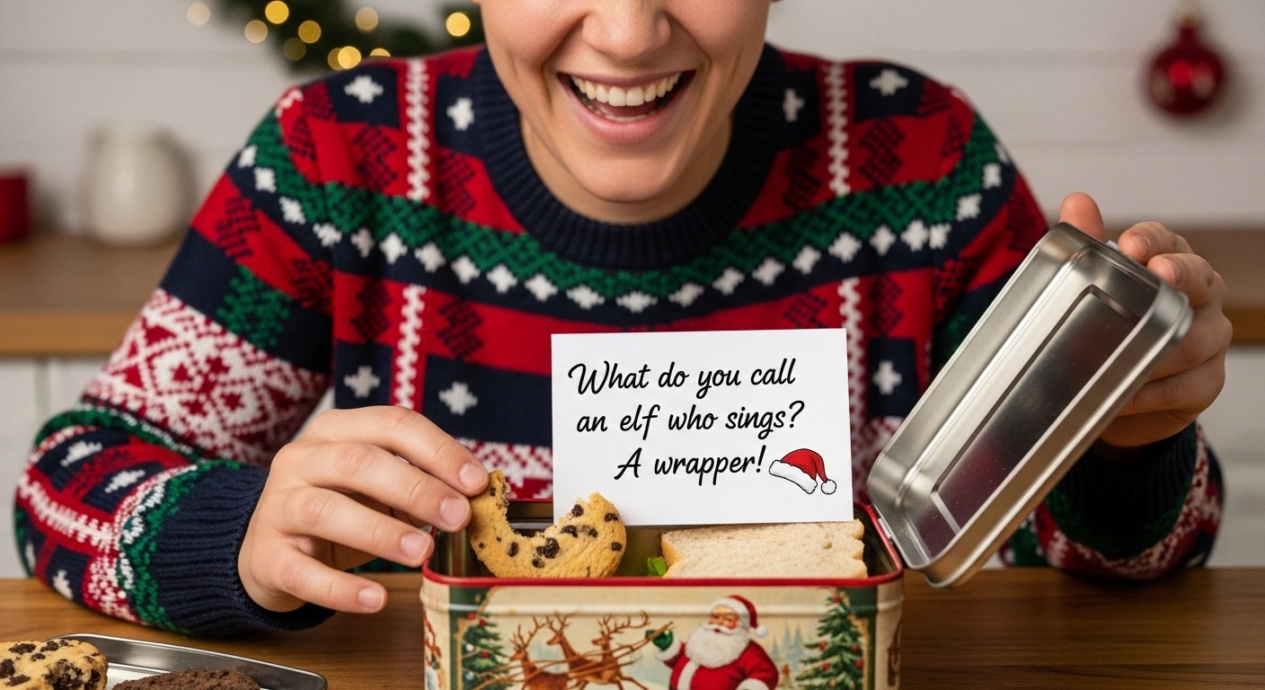 Free printable Christmas Lunchbox jokes