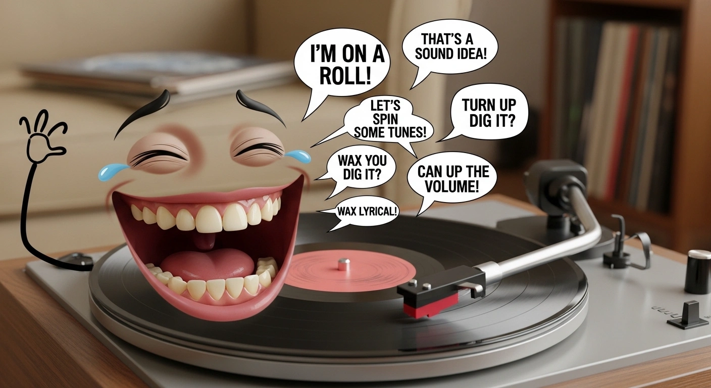 Record Puns Captions