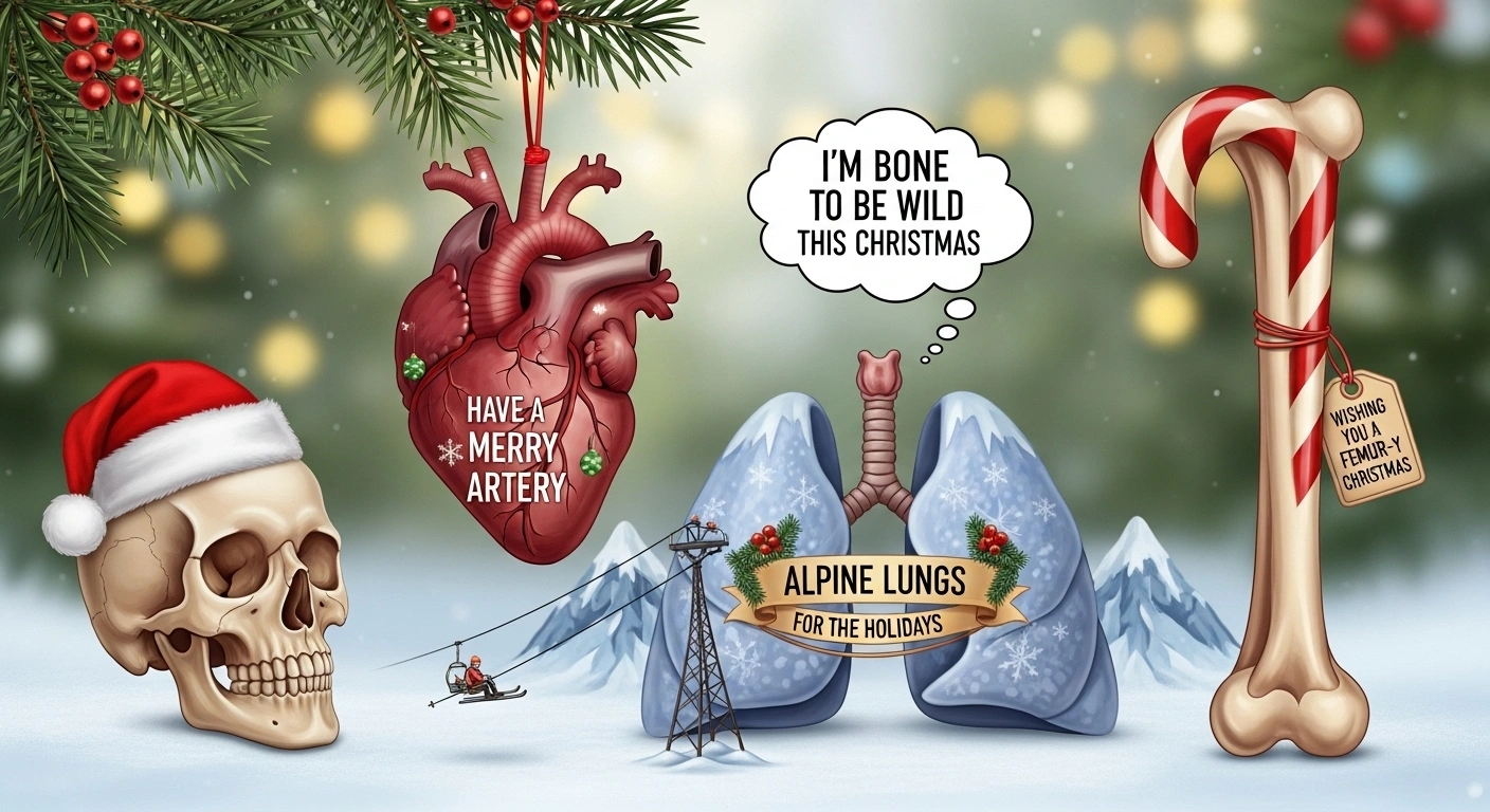 Short Christmas Anatomy Puns