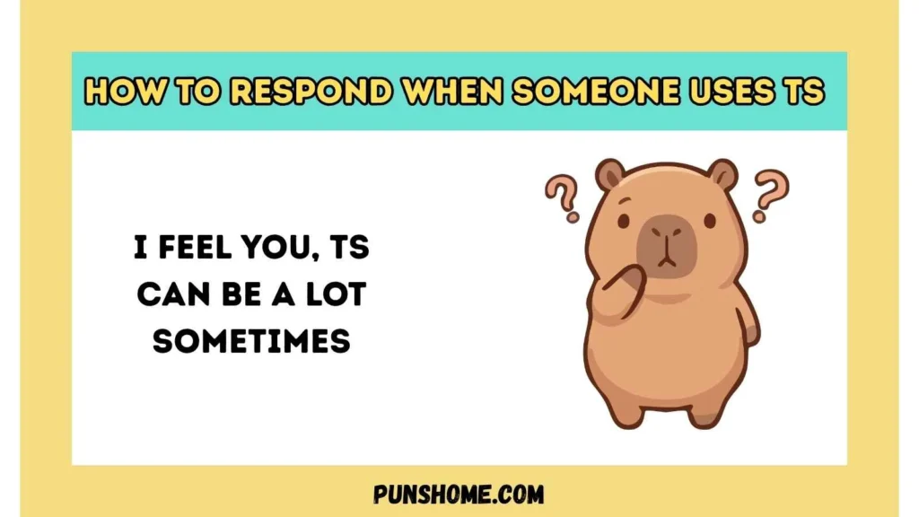 How to Respond When Someone Uses TS