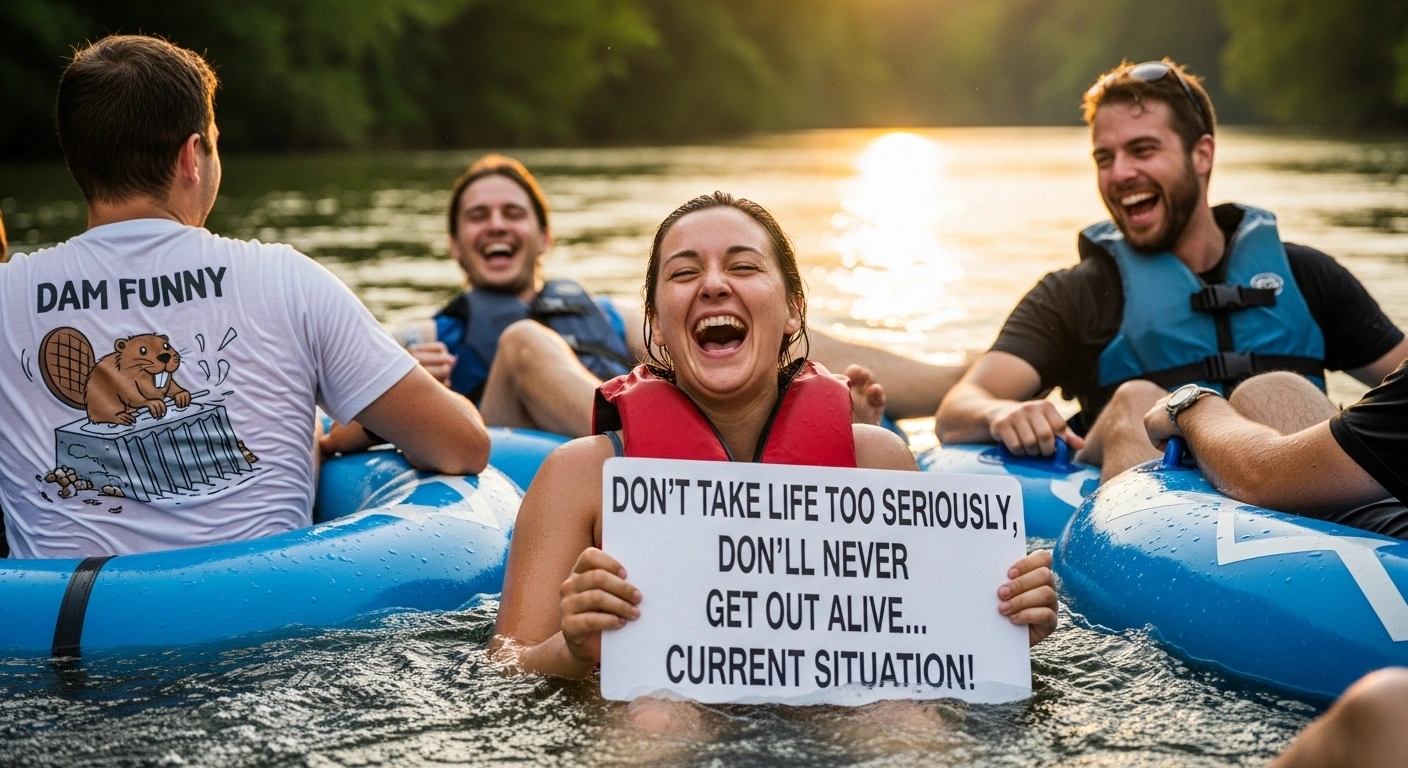 Rivers Puns Captions