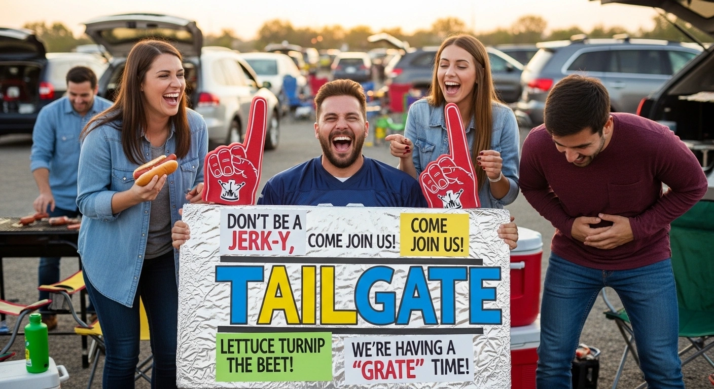Tailgate Puns One Word