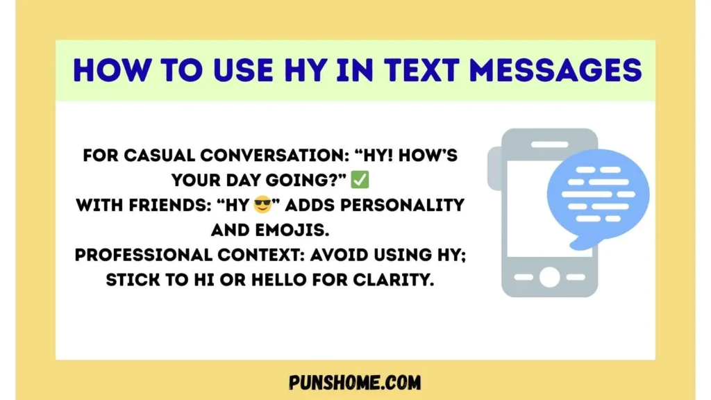 How to Use HY in Text Messages