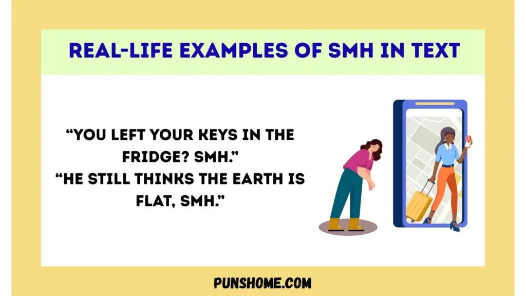 Real-Life Examples of SMH in Text