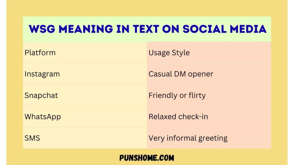 WSG Meaning in Text on Social Media